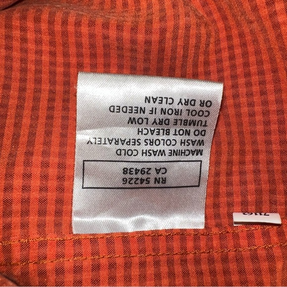 Royal Robbins Button Up Orange Plaid Shirt Short Sleeve Men’s  Large - Picture 7 of 11